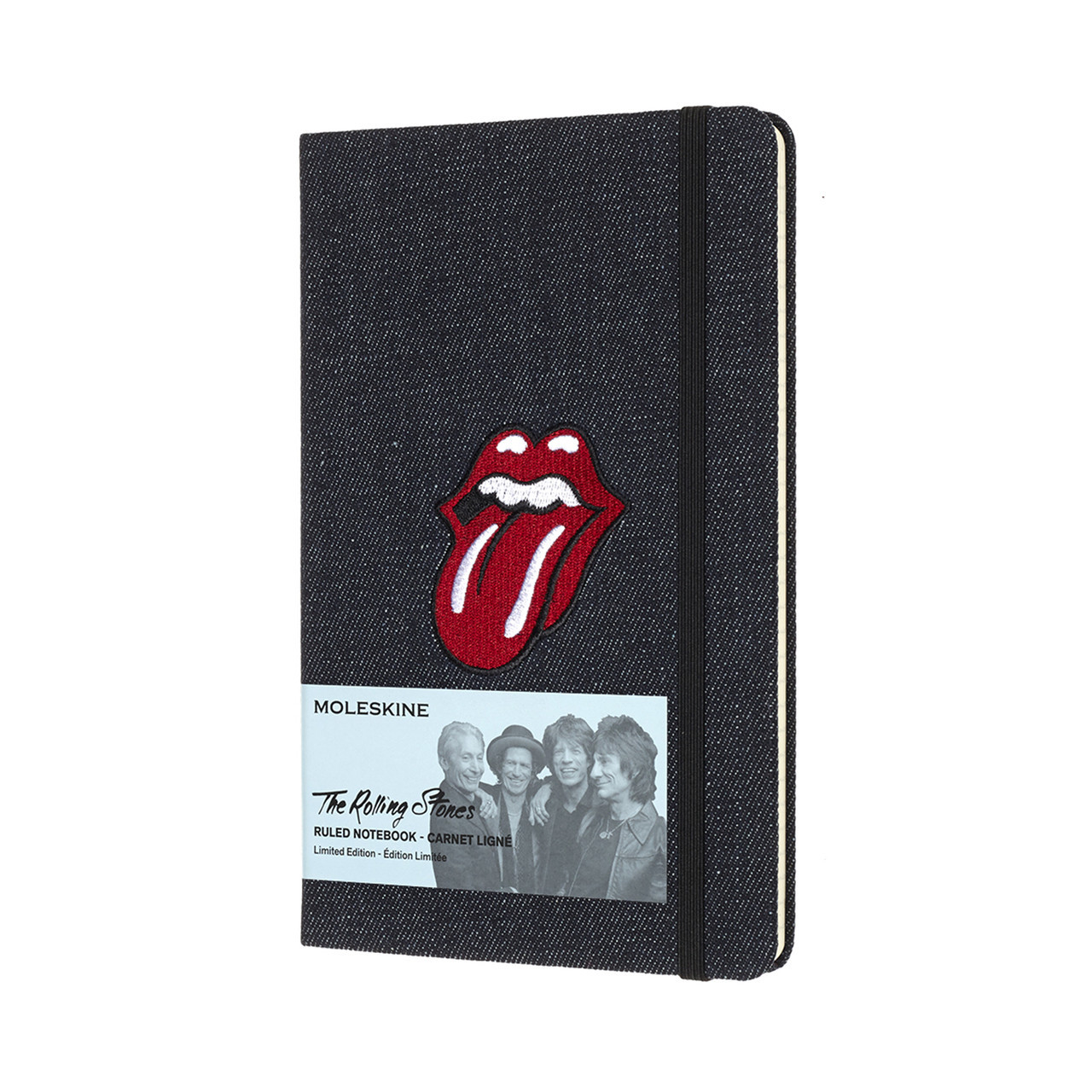 Блокнот Moleskine Limited Rolling Stones середній 240 сторінок в лінію Денім 13х21 см (8058341710890)