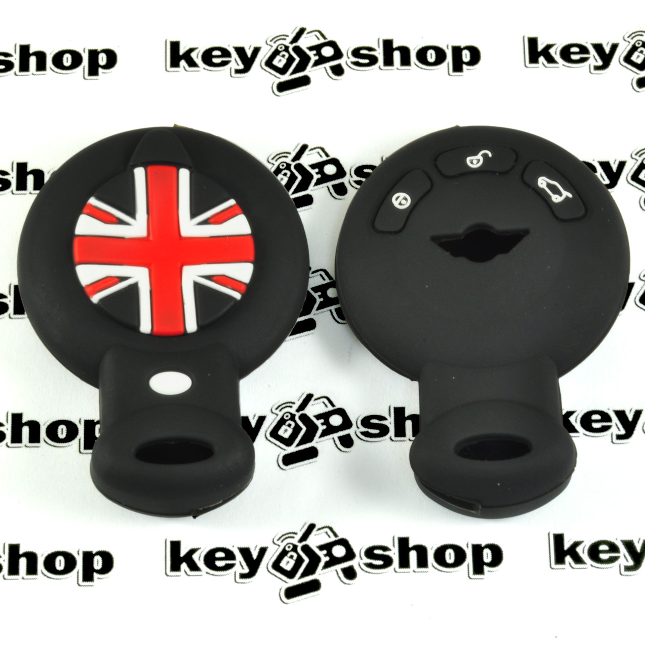 Чохол (чорний, силіконовий) для смарт ключа Mini (Міні) 3 кнопки