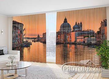 Фото Штори "Захід сонця над собором Санта-Марія" - Будь-який розмір, читаємо опис!