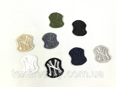 Нашивка New York колір коричневий 29x35 мм, фото 2