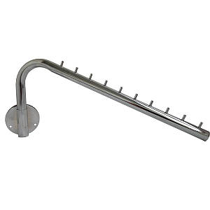 Кронштейн гусак до стіни поворотна 500 мм, 10 штирів труба 25 мм