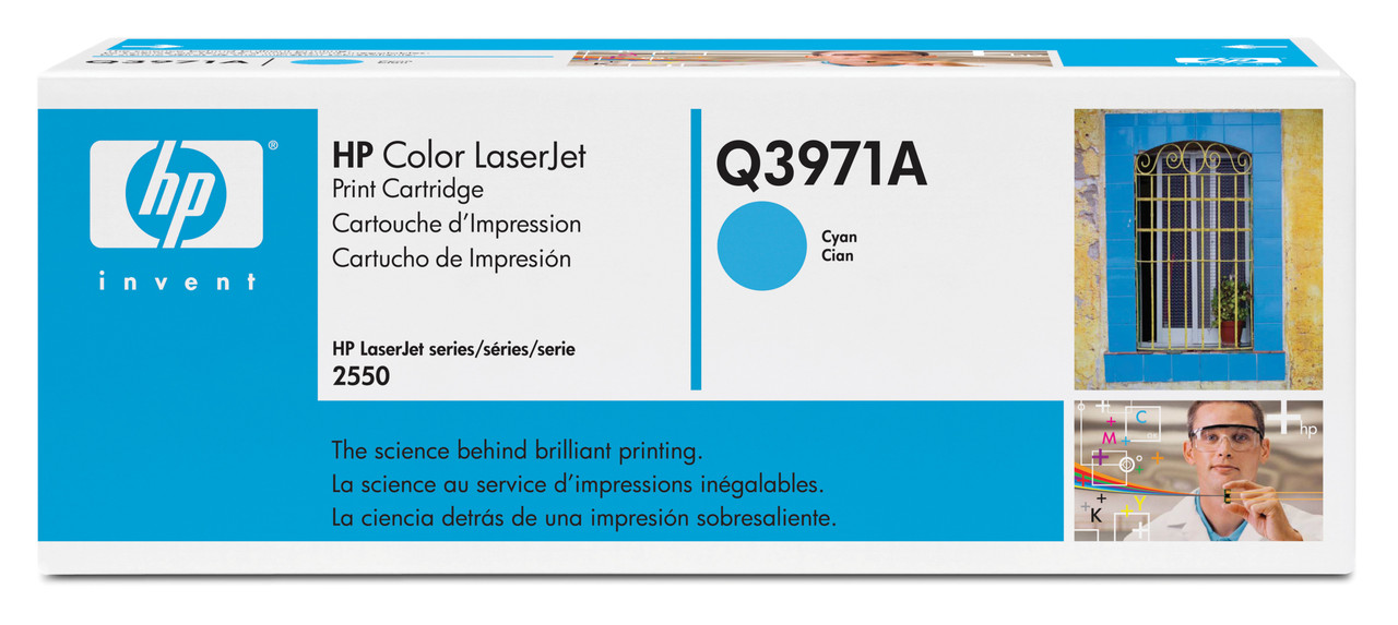 HP Q3971A (122A) cyan для CLJ 2550/2820/2840 series