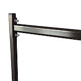 Стійка-вішало металева регульована з овальною перекладиною для одягу (від виробника), фото 2