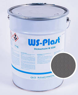 Фарба Акрилова WS-plast М 4200 AY (11кг) 0004 Срібло