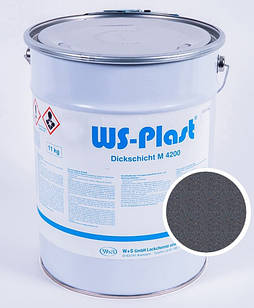 Фарба Акрилова WS-plast М 4200 AY (11кг) 0008 Темний Графіт