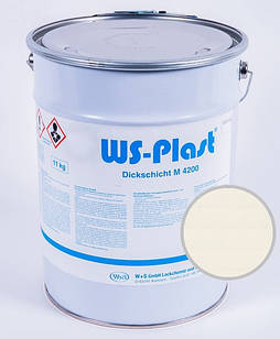 Фарба Акрилова WS-plast М 4200 AY (11кг) 1013 Перлинно-Білий