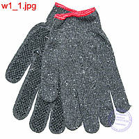 Оптом рабочие перчатки с резиновыми антискользящими крапинками - w1