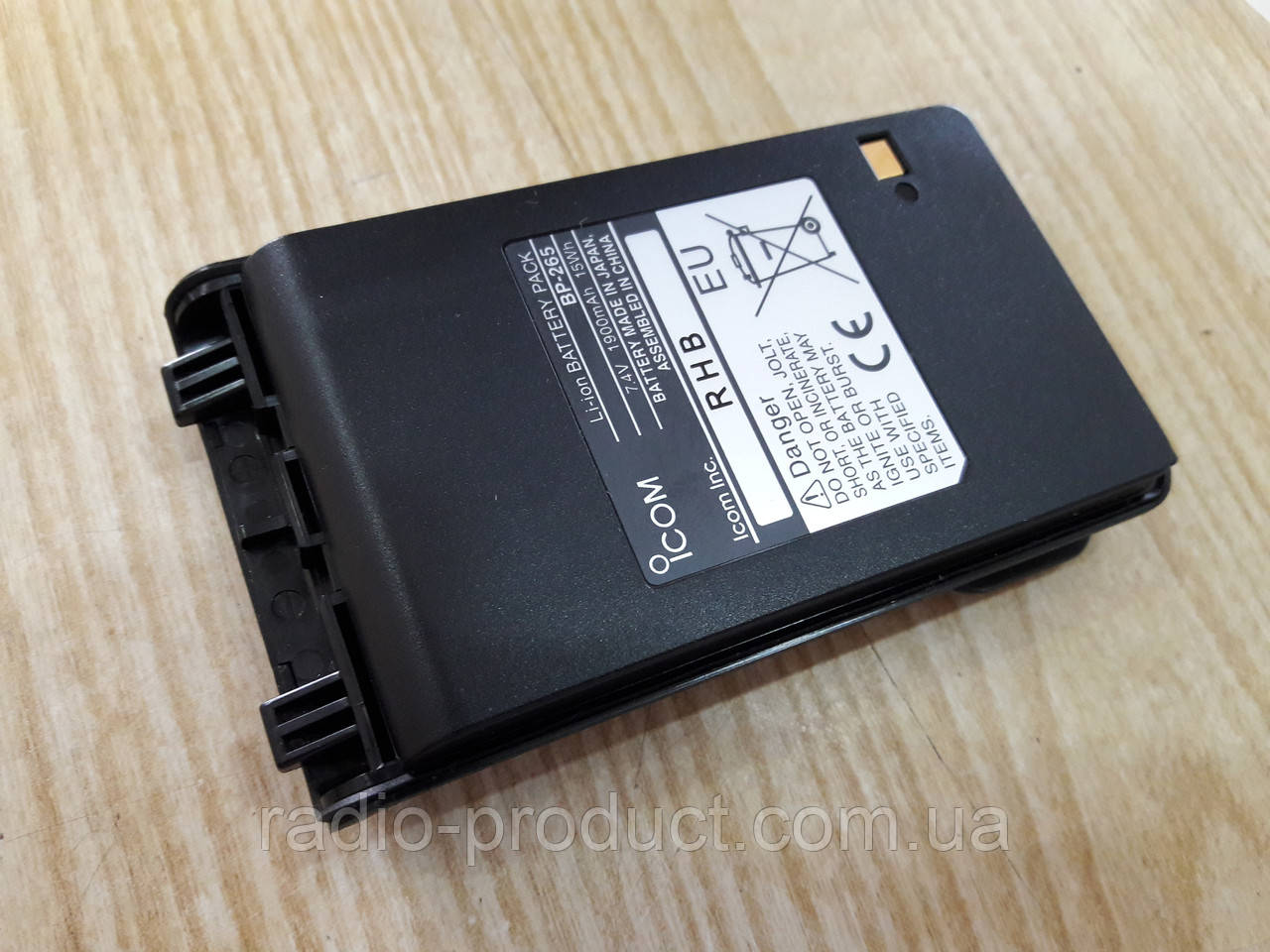 Icom BP-265, акумулятор оригінальний для радіостанцій Icom IC-F3003/4003