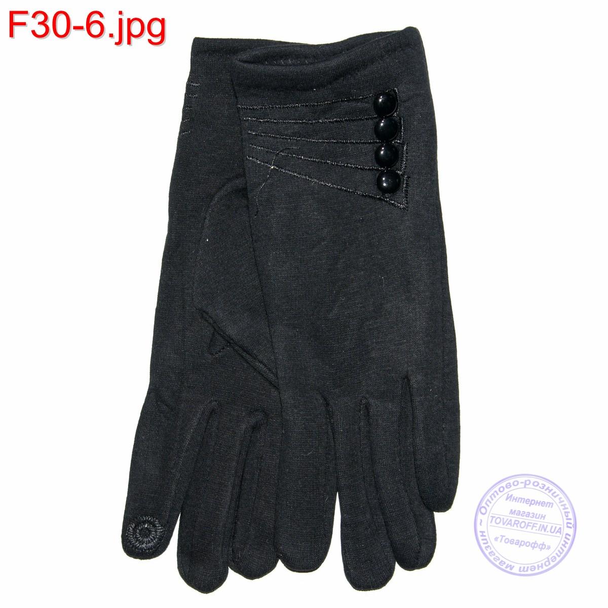 Оптом жіночі трикотажні стрейчеві рукавички для сенсорних телефонів - F30-6