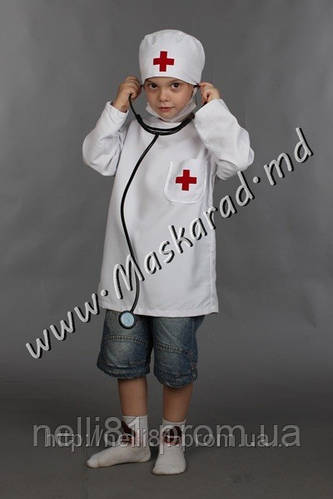 Купить Карнавальный костюм Доктор, Врача, Айболита, Медсестры 98, цена ...