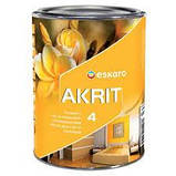  Акрилова фарба матова  Akrit 4 Eskaro (9,5л), фото 2