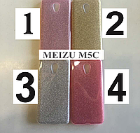 Чехол для Meizu M5c c блёстками 4 цвета