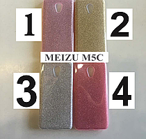 Чохол для Meizu M5c з блискітками 4 кольори