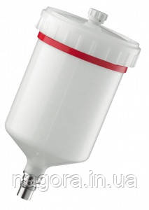 SATA Пластиковий бачок 0,6 л QCC для SATAjet 5500, 5000, 3000, jet 2000 HVLP, jet RP, jet 1000, jet 100, фото 1