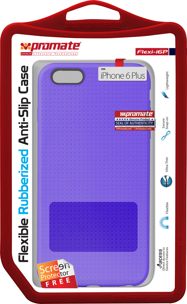 Чохол для iPhone Promate Flexi-i6P Purple (flexi-i6p.purple), фото 1