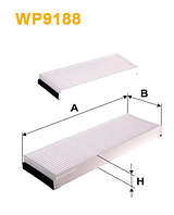 Фільтр салону WIX WP9188 (K1162-2X)