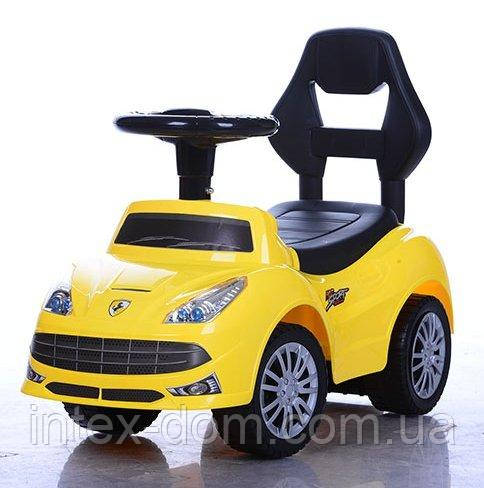 Дитяча каталка-толокар Bambi Жовта (FD-6803-6) музична