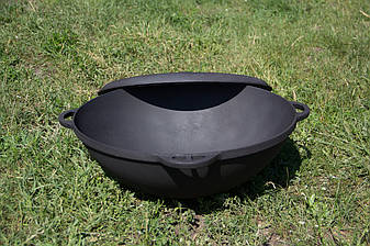 Казан чавунний 17л з кришкою сковородою (d=450, V=17 л), фото 2