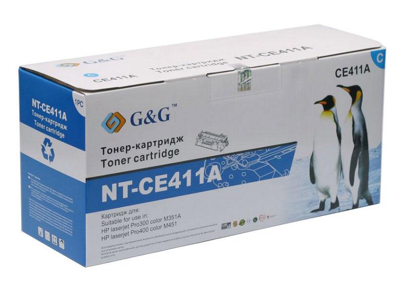 Картридж аналог HP CE411A Cyan для HP M351/ M375, M451/ M475 (G&G NT-CE411A)