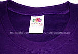 Світшот чоловічий фіолетовий светр легкий Lightweight set-in sweat Fruit of the Loom,S, фото 3