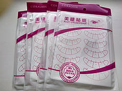 Наклейки під очі з розміткою для нарощування вій.