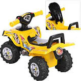 Каталка-толокар Bambi Жовта (HZ 551-6) зі світло-звуковими ефектами, фото 4