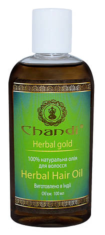 Натуральна олія для волосся  Трав’яна Chandi , 100 мл, фото 2