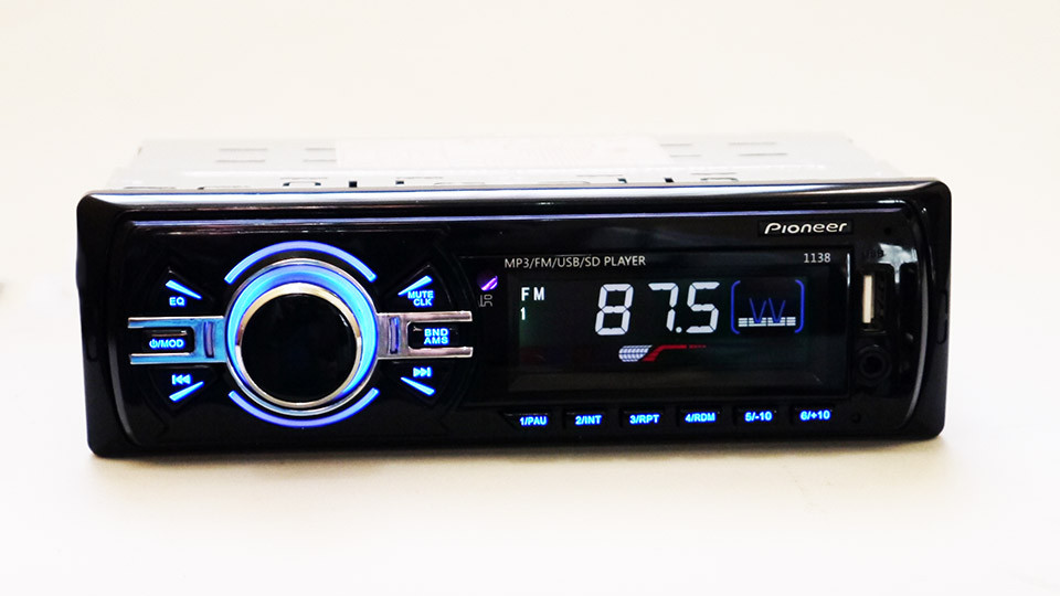 Автомагнітола 1138 Usb+Sd+Fm+Aux+ пульт (4x50W)