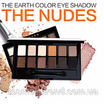 Палітра тіней The Nudes The earth 12 color eye shadow (запечені matte/shimmer), фото 3