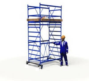 Вишка тура 1.6х0.8м (2+1) - 4,8 м робоча висота (без домкратів)