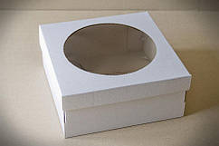 Коробка для торта, Чізкейку з вікном 25*25*11 см