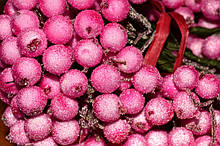 Калина цукрова декоративна 12 мм — колір рожевий