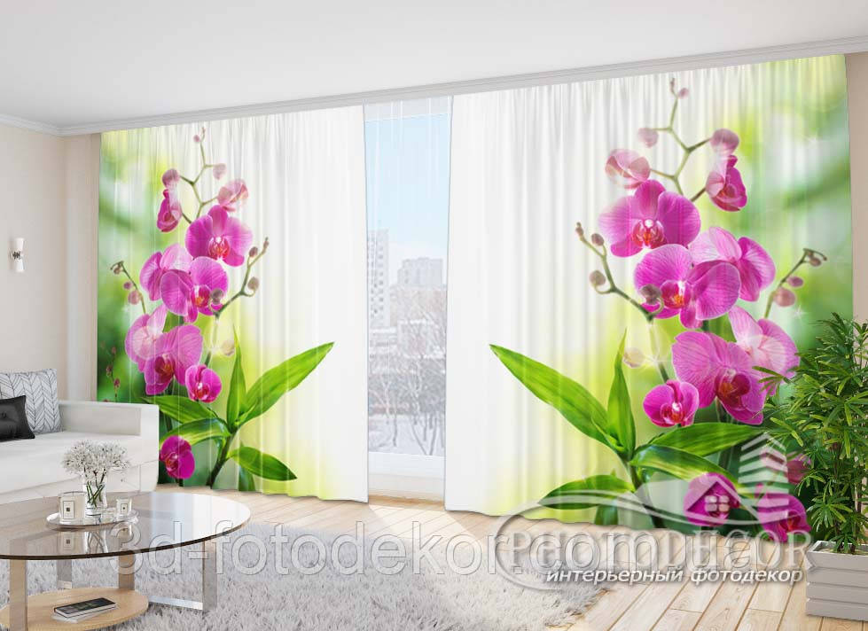 Фото Штори "Фарби літа" 2,7м*2,9м (2 полотна по 1,45м), тасьма