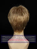 Коротка жіноча перука 1777: колір 15BT613 блондин з пшеничним мелірування, фото 4