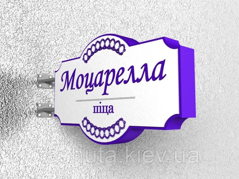 Торцевой фигурный лайтбокс, односторонний Ташута  (11-48040-01)