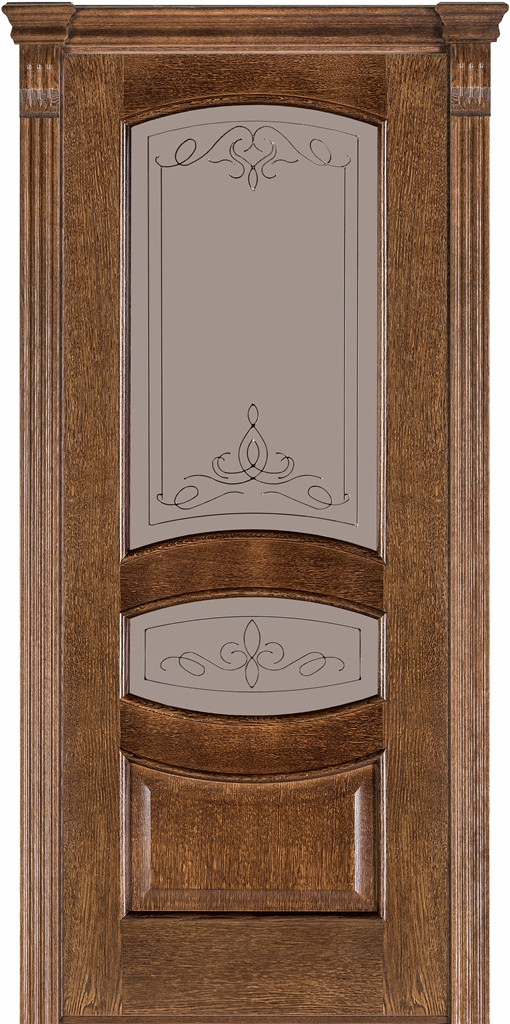 Міжкімнатні двері Terminus Дуб Браун модель 50, фото 1