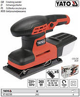 Вібраційна шліфувальна машина YATO 230 Вт YT-82230