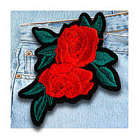 Брошка-нашивка Квіти 6,5х8 см