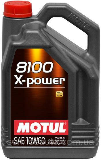 Моторна олива Motul 8100 X-Power 10W60, 4L 