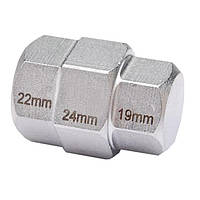 Спеціальна головка для колісних осей мотоциклів, 19 мм, 22 мм, 24 мм. 53054 JBM