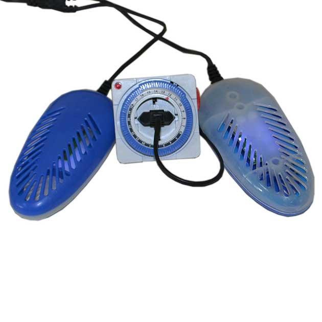 Електросушарка для взуття SHINE ЄСВ - 12/220К з таймером ультрафіолетова антибактеріальна синя