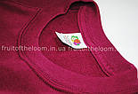 Чоловічий реглан бордовий теплий светр Fruit of the Loom,2XL, фото 2