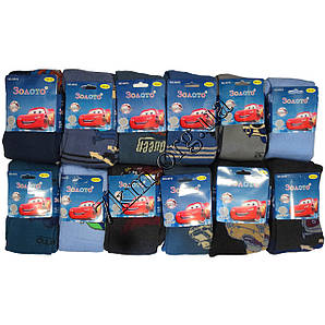 Колготки дитячі махрові для хлопчиків ТМ "Золото" Тачки 92-164 р.р. А819 Оптом