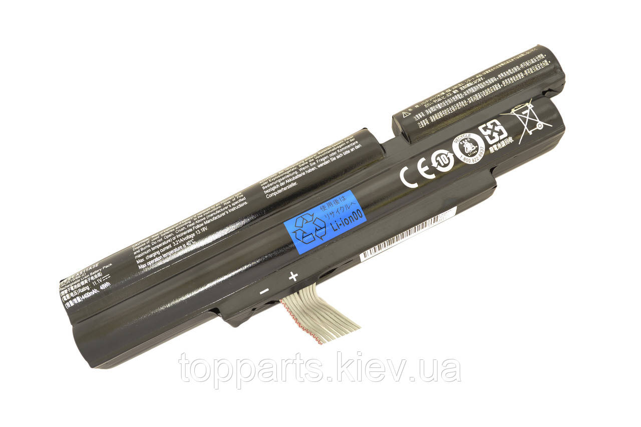 Батарея для ноутбука Acer AS11A5E Aspire 3830, 5200mAh, 6cell, 10.8V, Li-ion, чорна