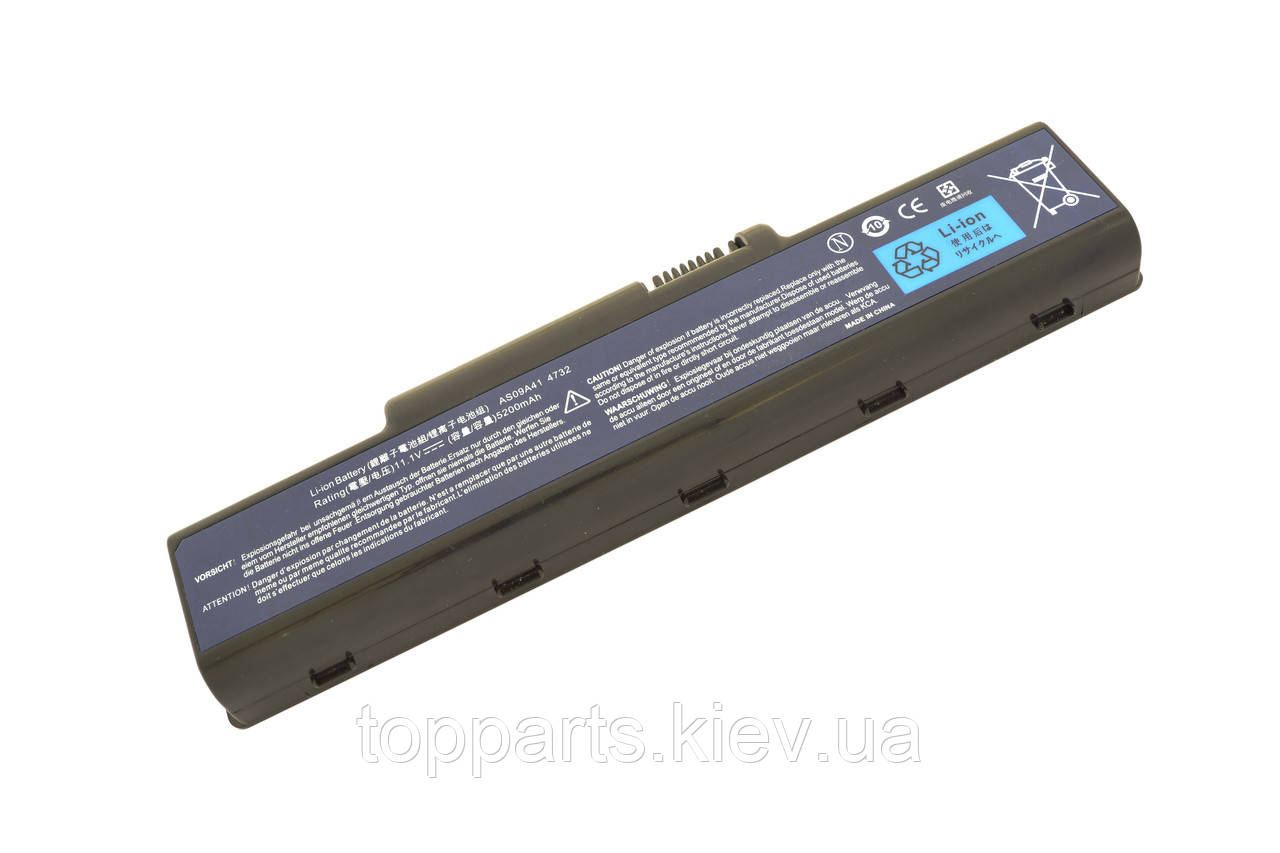Батарея для ноутбука Gateway AS09A61, 4400mAh, 6cell, 11.1 V, Li-ion, чорний,