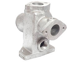 Патрубок радиатора КРАЗ розподільчий алюминієвий з додатковим отвором (Арт. 260-1303016-20)