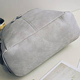 Рюкзак жіночий сумка з заклепками з боків (чорний), фото 6