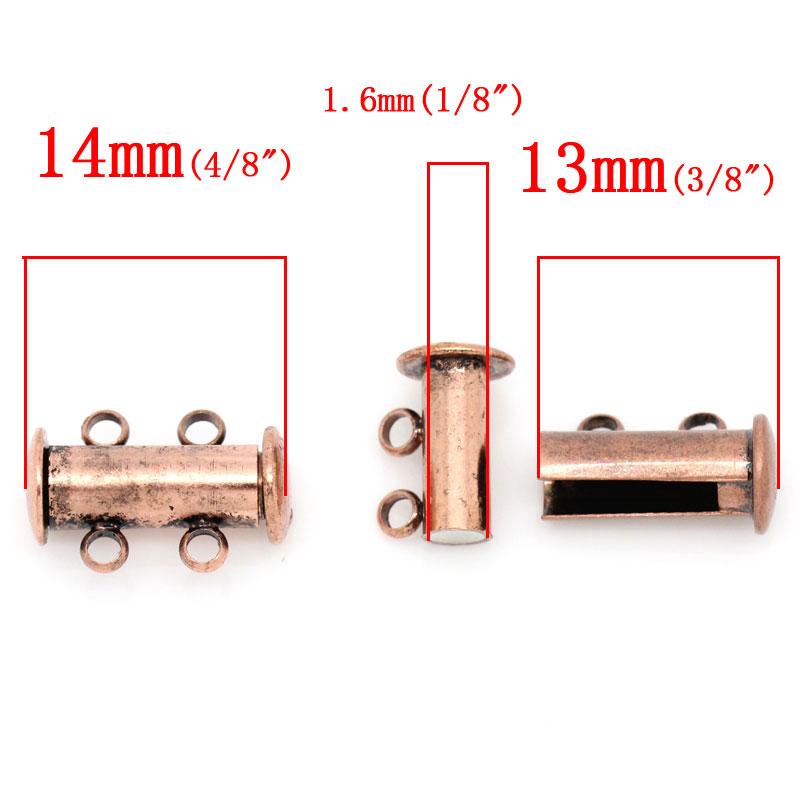 Магнитная застежка, 14мм x 10мм, Цвет Медь 9206 - фото 2 - id-p586686123