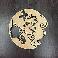 Часы настенные деревянные Салон красоты