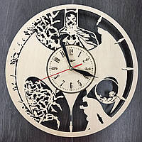 Часы настенные из дерева Batman style